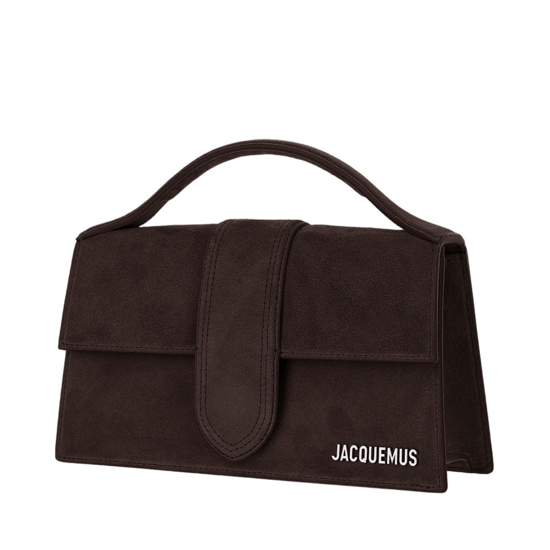 Jacquemus Structured Suede Le Bambino Bag With Refined Closure
