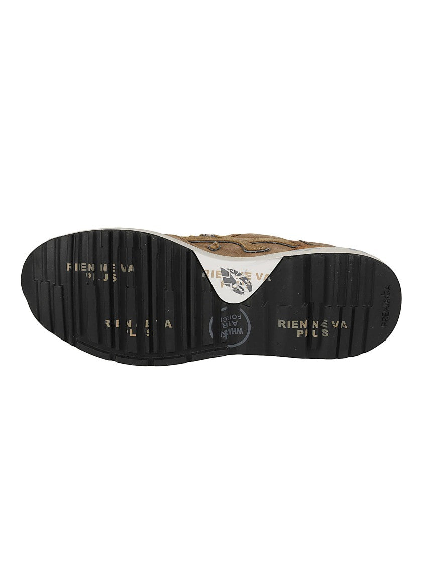 Premiata Mick Calfskin Suede Low-Profile Sneakers