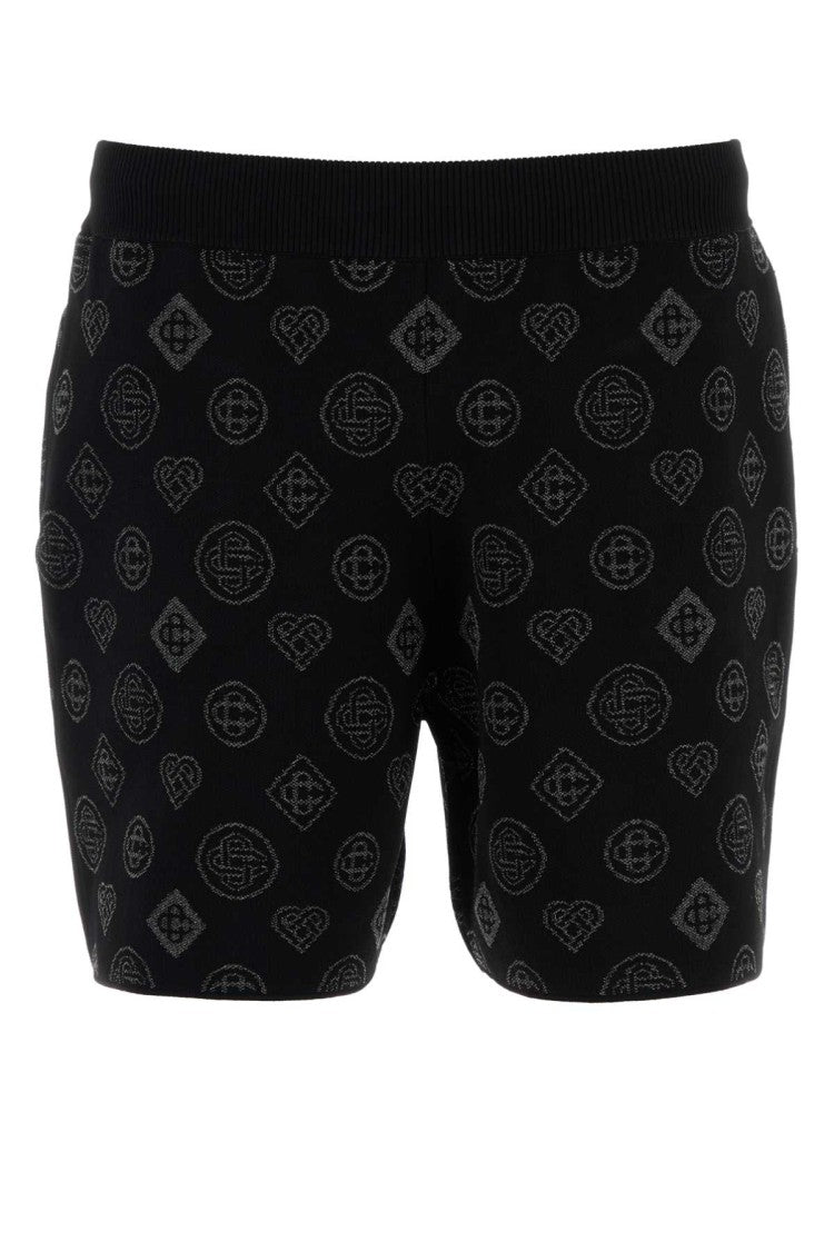 Casablanca Embroidered Stretch Jacquard Bermuda Shorts