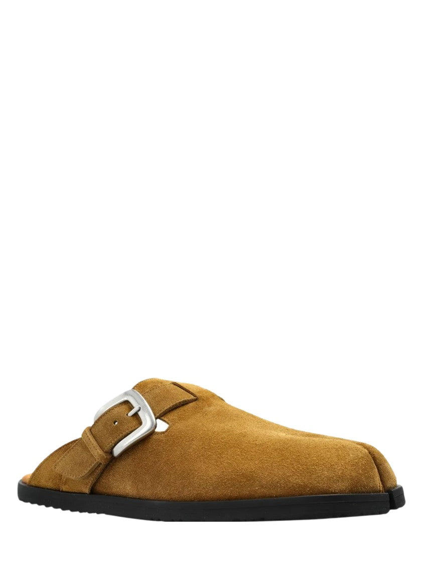 Maison Margiela Brown Split-Toe Suede Sandals