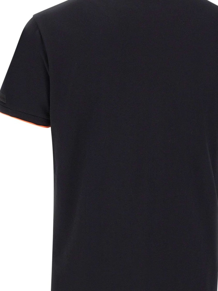 Rrd Black Short-Sleeved Orange Trim T-Shirt