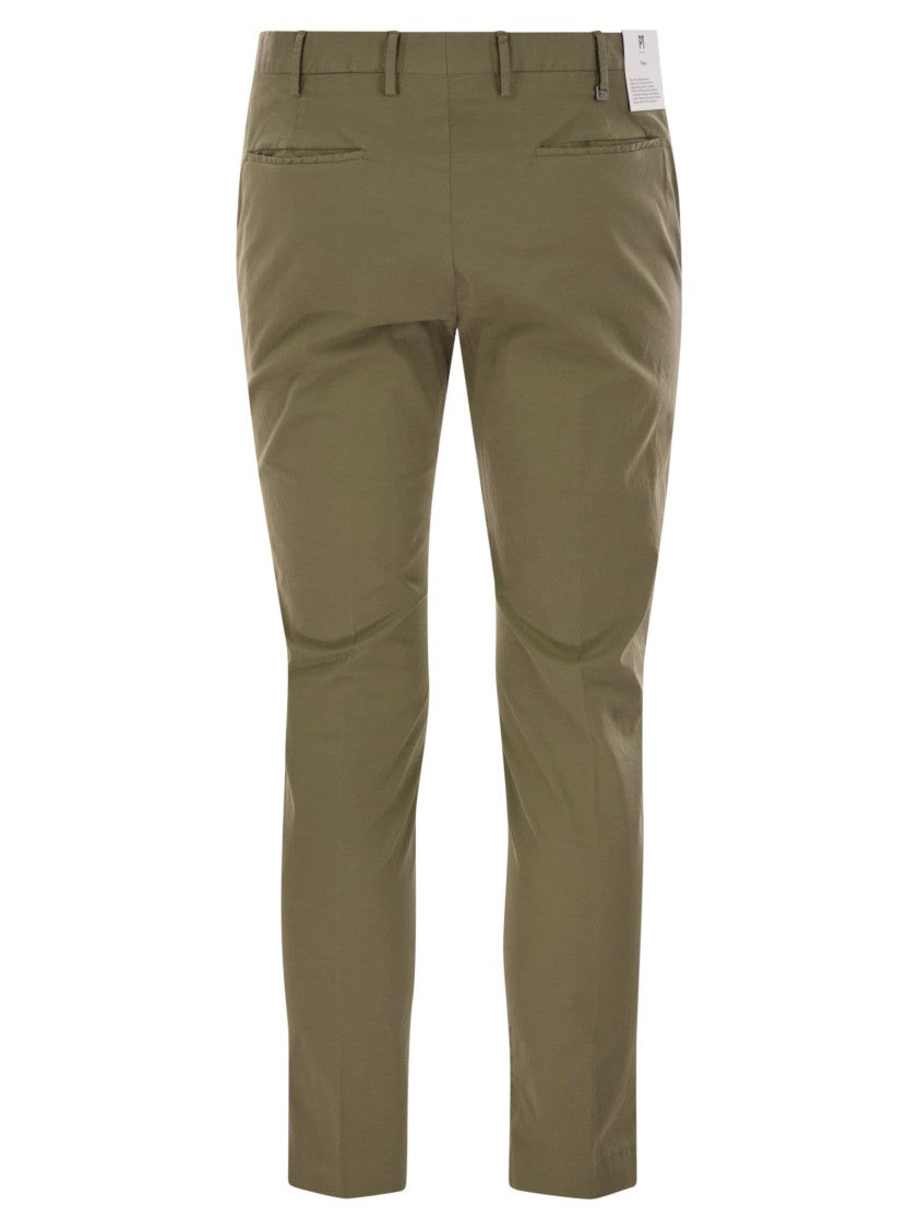 Pt Torino Dieci - Stretch Cotton Trousers