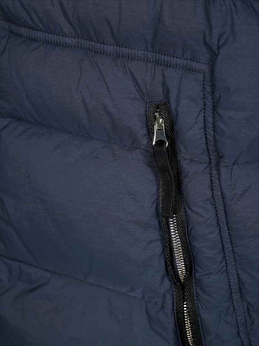 Stone Island Padded High Stand Collar Vest With Quilted Detailing