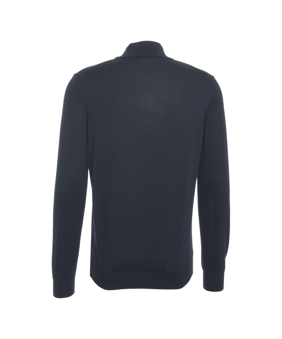 Kangra Slim Fit Turtleneck Sweater With Ribbed Details