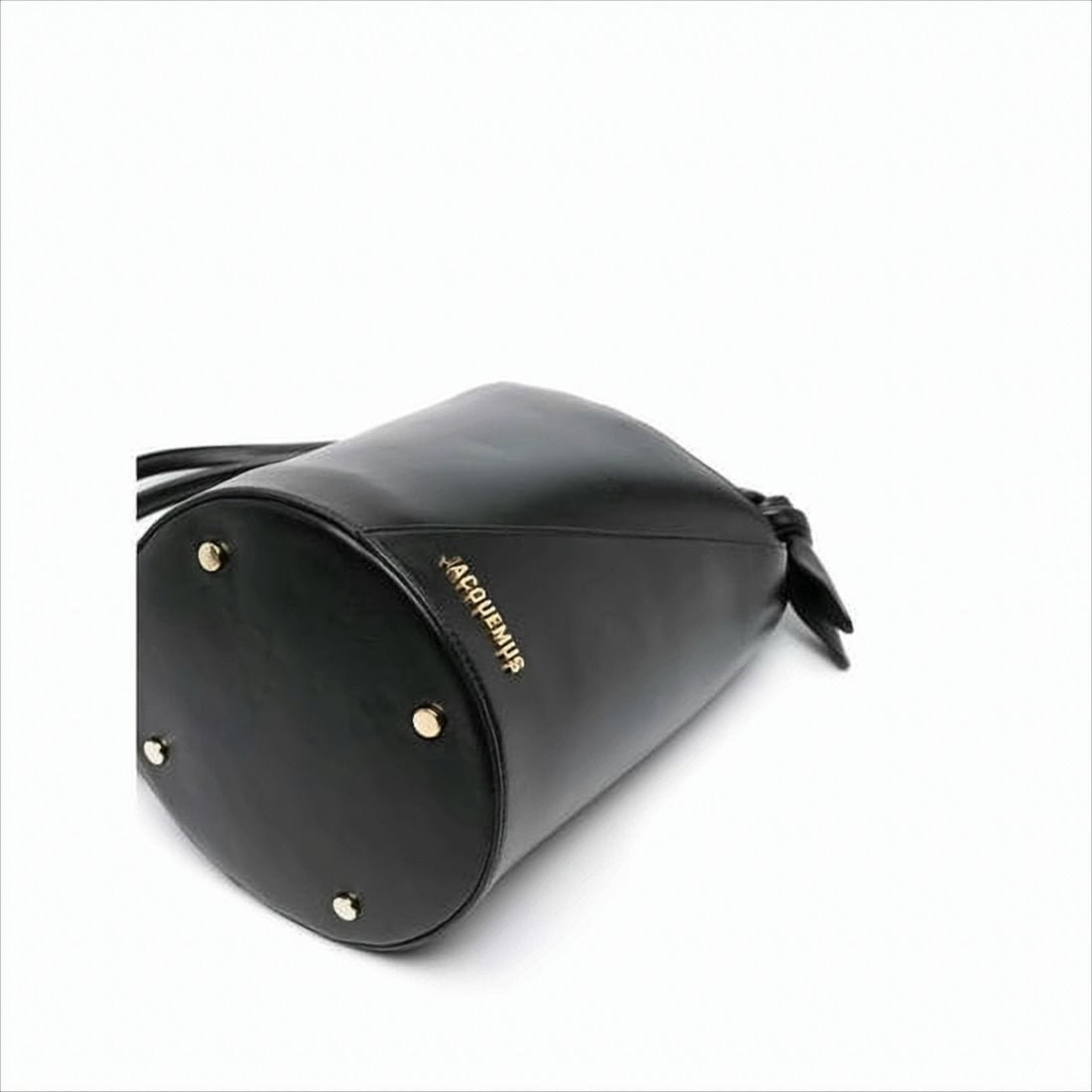 Jacquemus Bucket-Shaped Leather Tote Bag With Gold-Tone Detailing