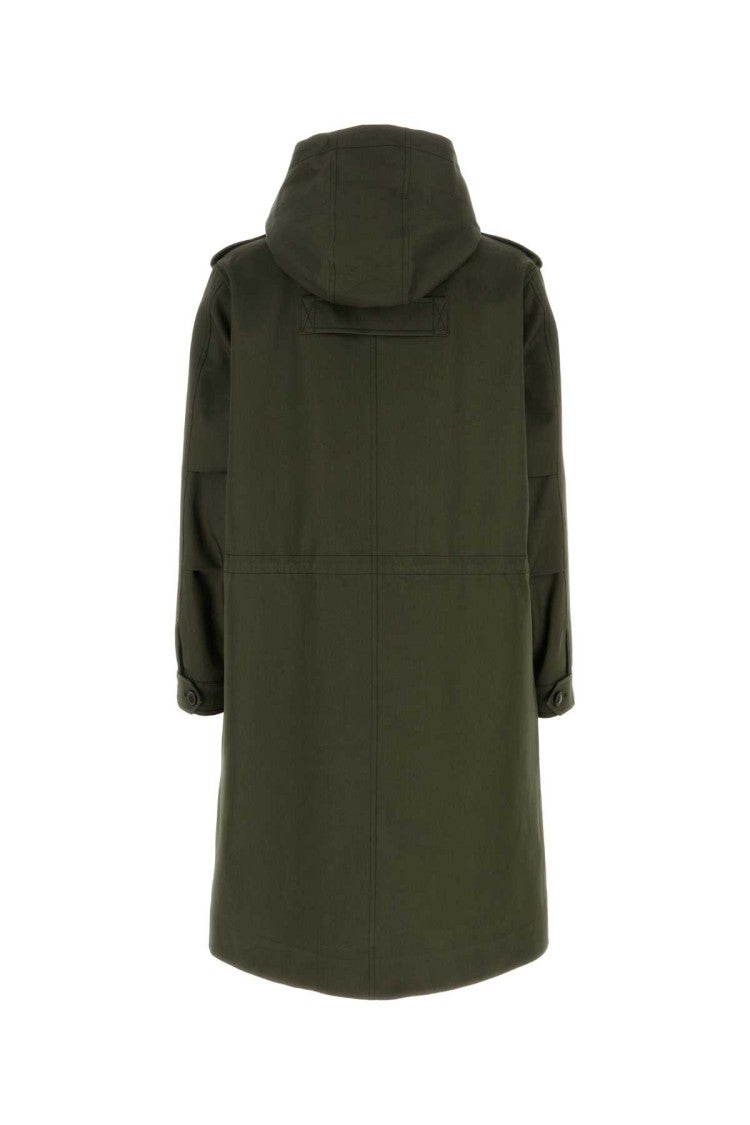 Valentino Garavani Army Green Cotton Trench Coat