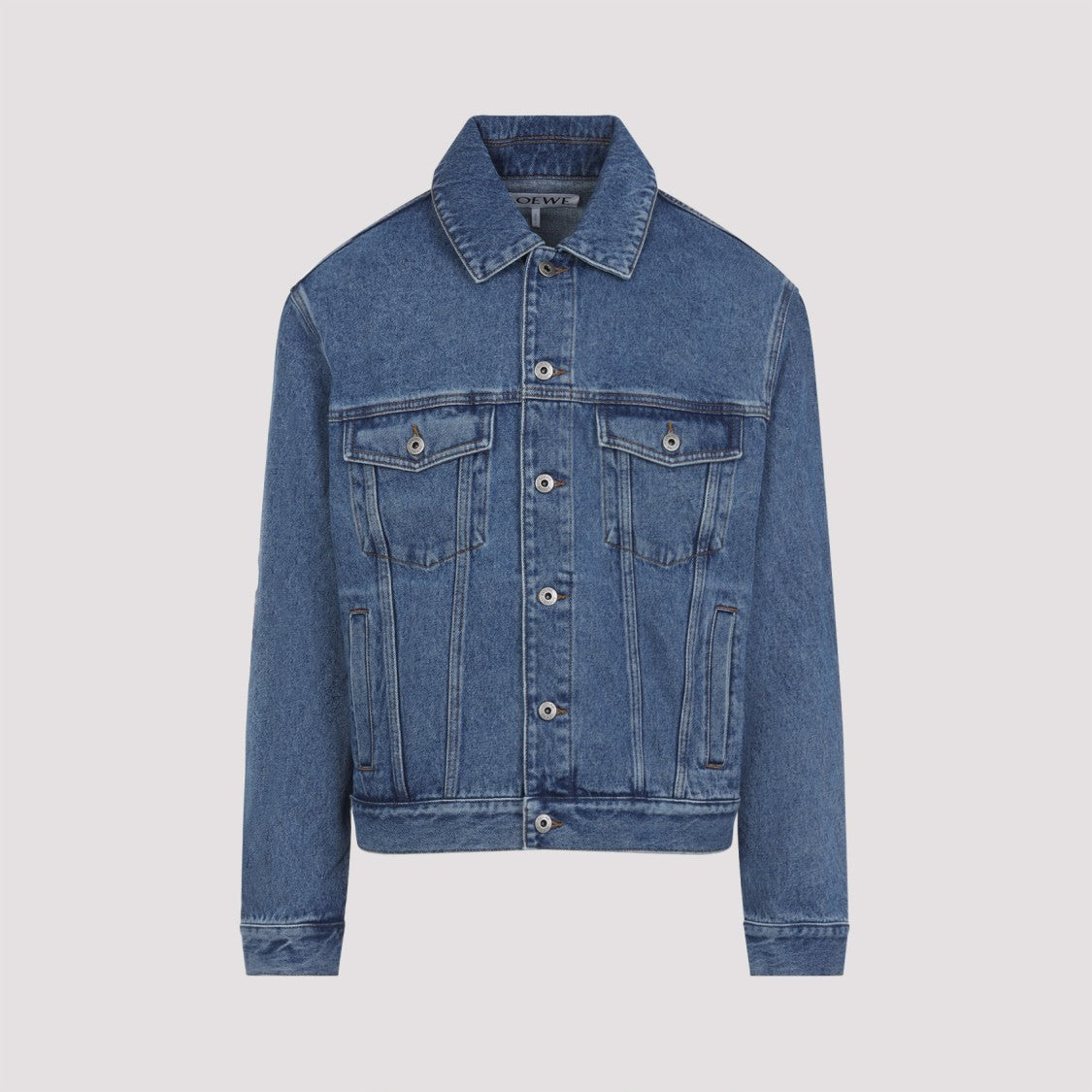 Loewe Anagram Mid Blue Cotton Jacket
