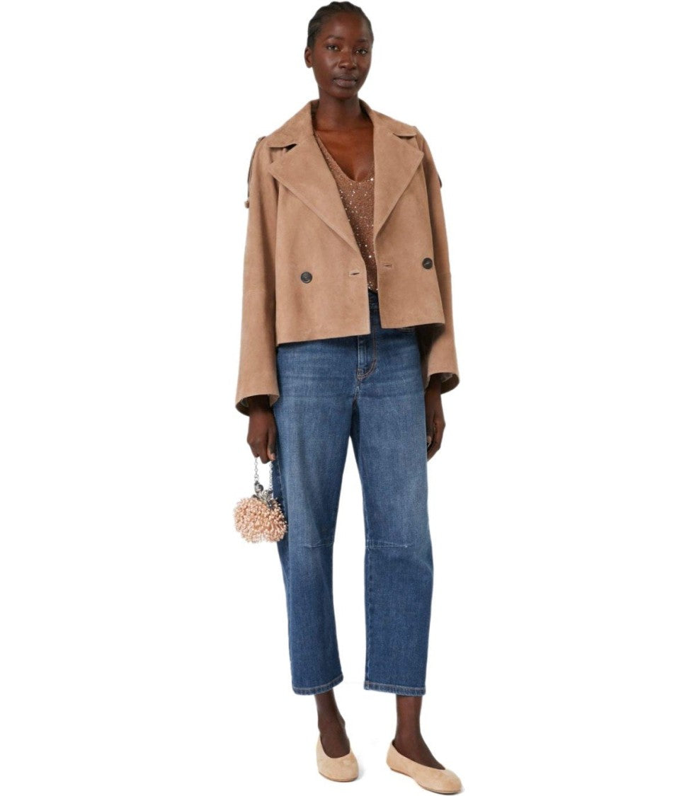 Max Mara Caprile Blue Barrel Jeans