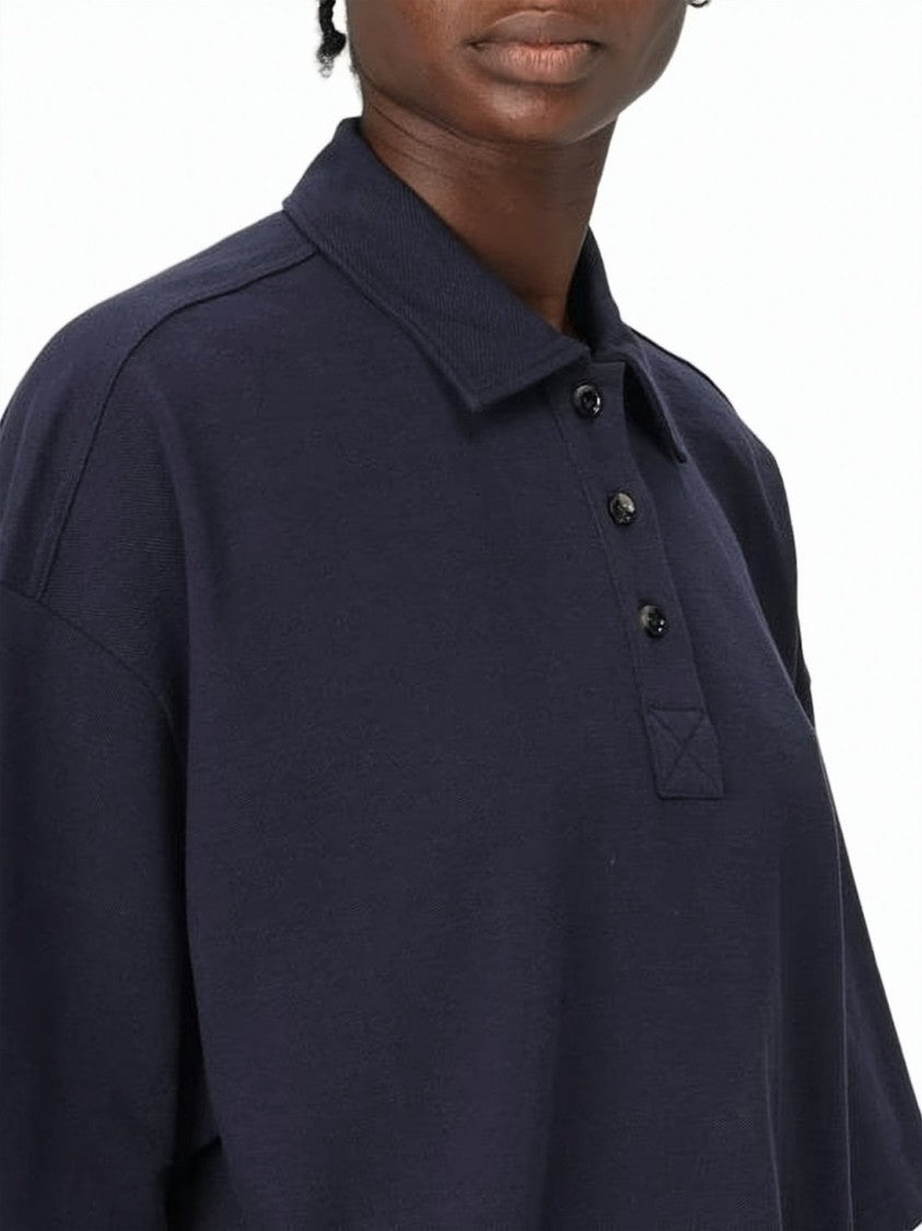 Bottega Veneta Boxy Cropped Polo Shirt