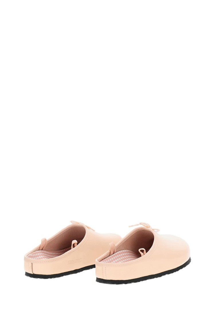 Birkenstock Gingham Print Opera Mules With Ankle Ribbons
