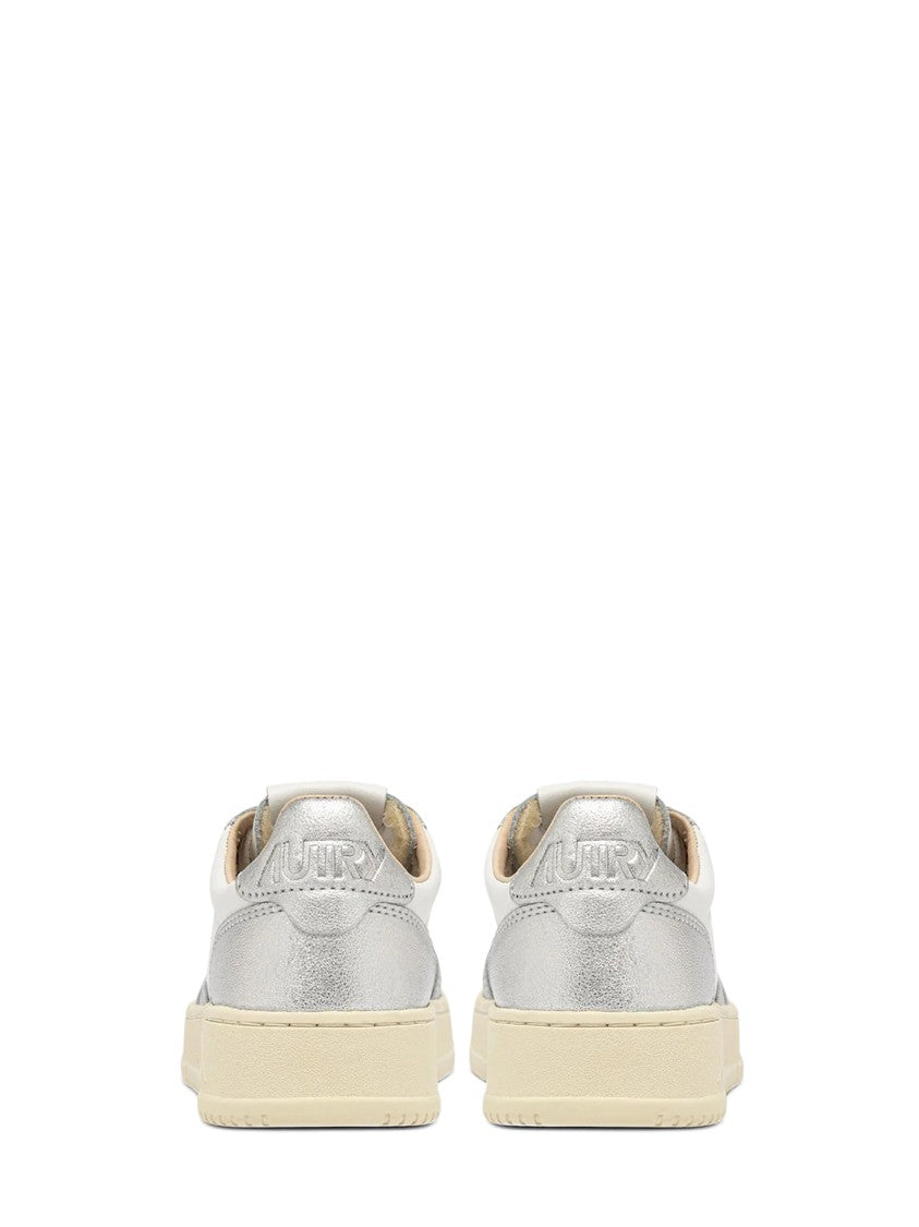 Autry Low-Top Sneakers With Textured Panels And Metallic Accents