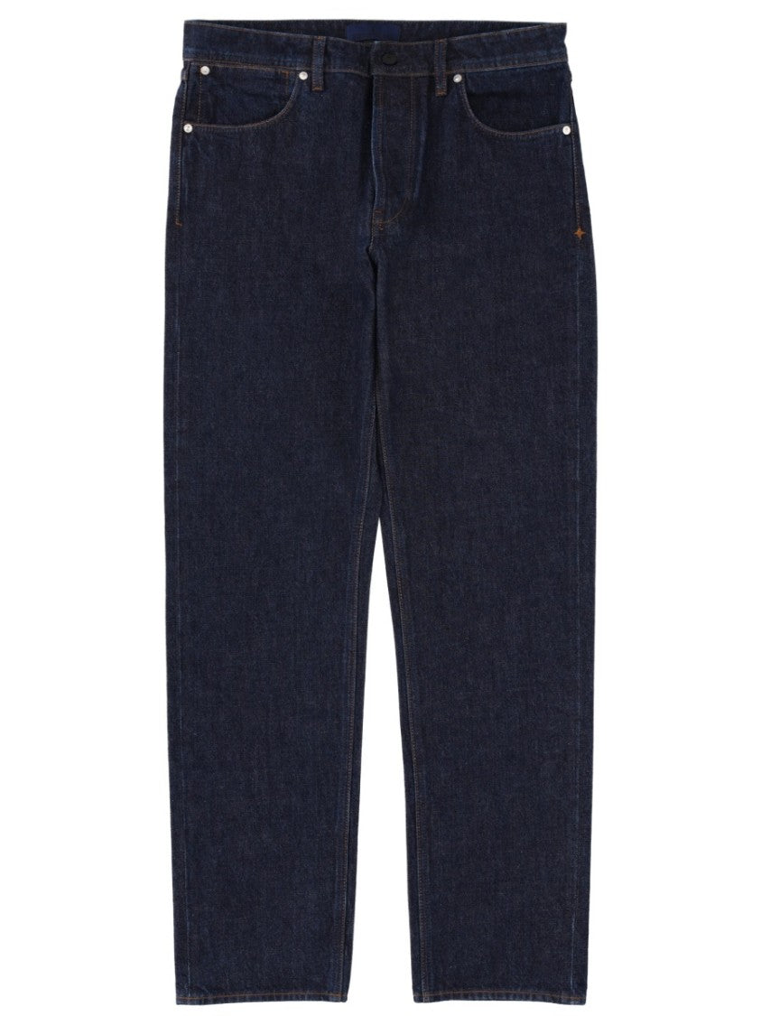 Stone Island Dark Indigo Straight-Leg Classic Denim Jeans