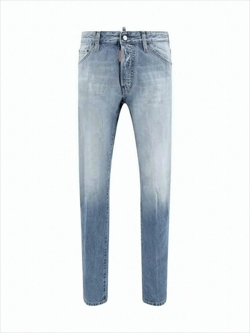 Dsquared2 Faded Light Blue Denim Pants