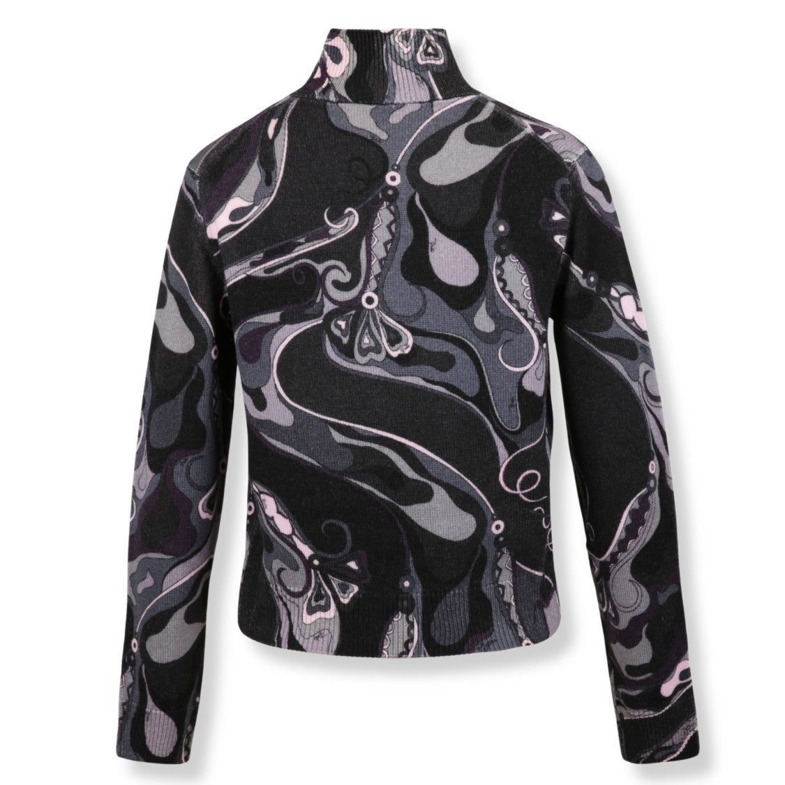 Pucci Orchid-Print Long-Sleeved Sweater