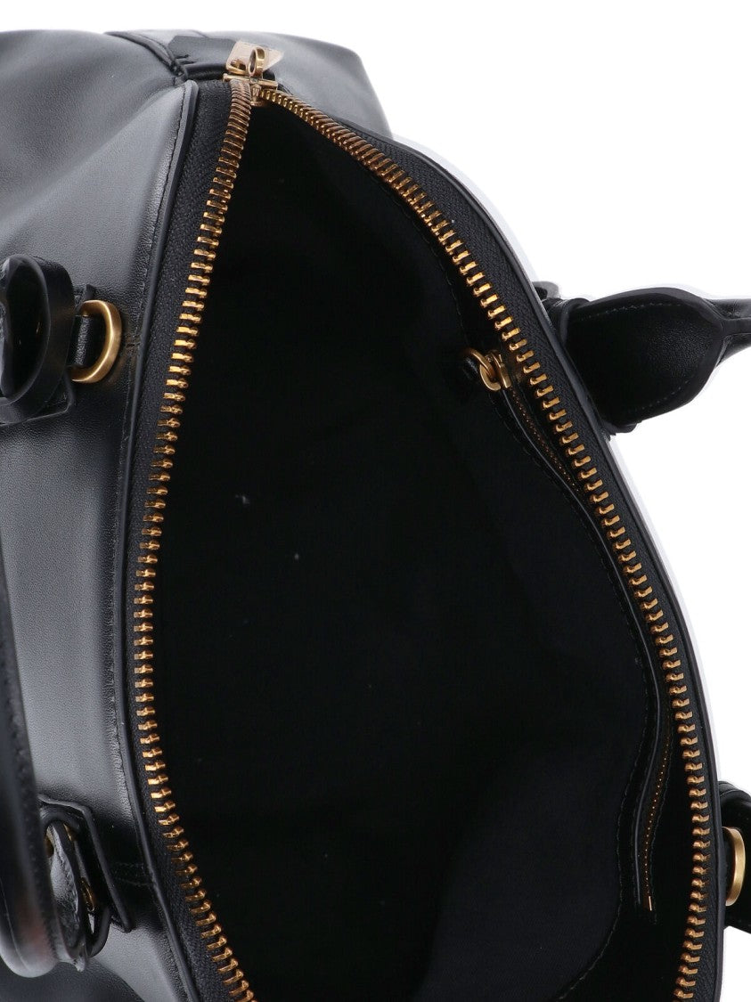 Pinko Structured Black Handbag With Clean Lines
