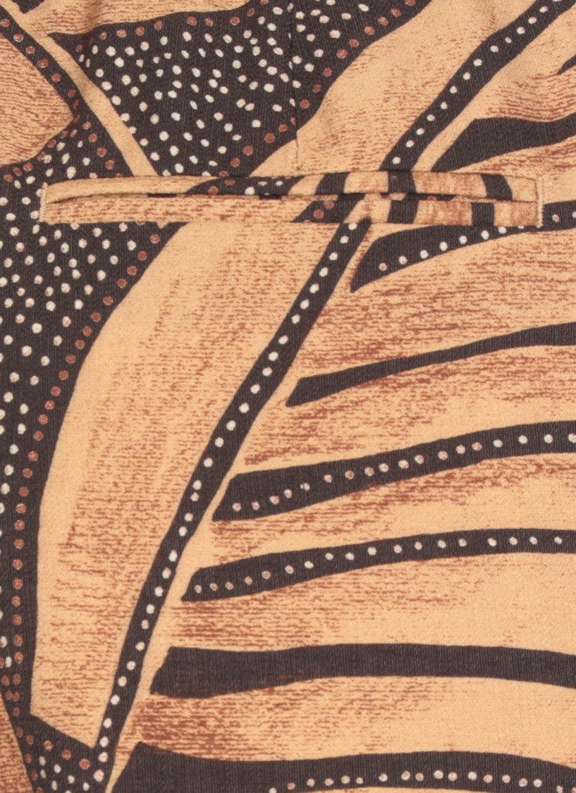 Pt Torino Brown Viscose Palazzo Pants