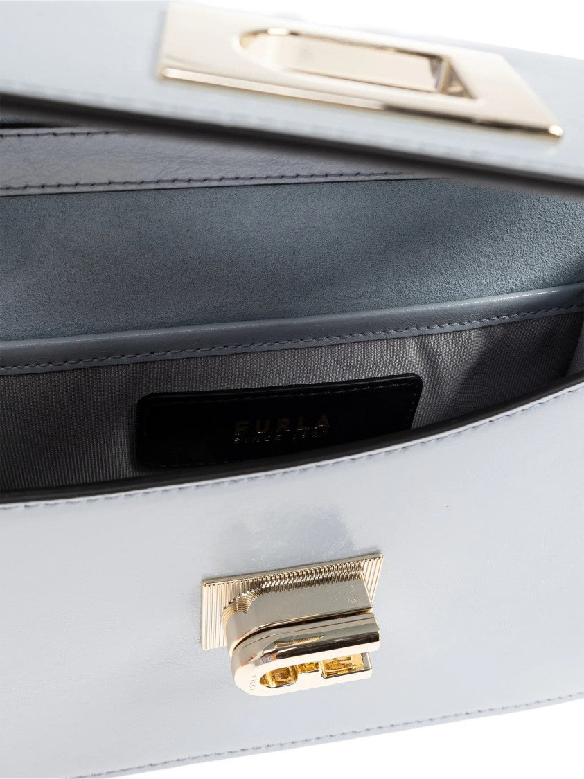 Furla Glossy 1927 Mini Leather Structured Bag