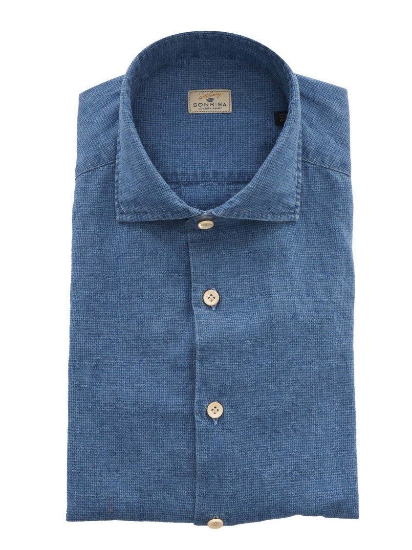 Sonrisa Button-Down Linen-Cotton Shirt