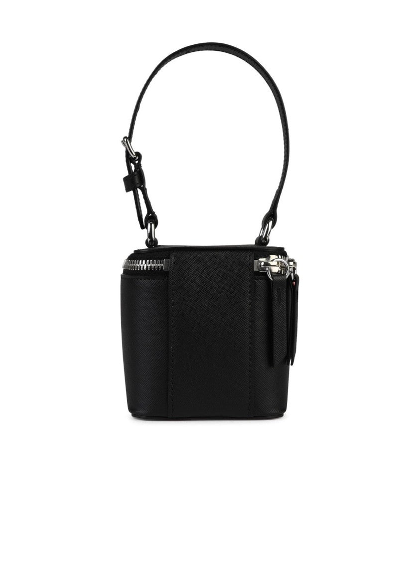 Maison Margiela Mircro-Cube' Black Leather Coin Purse