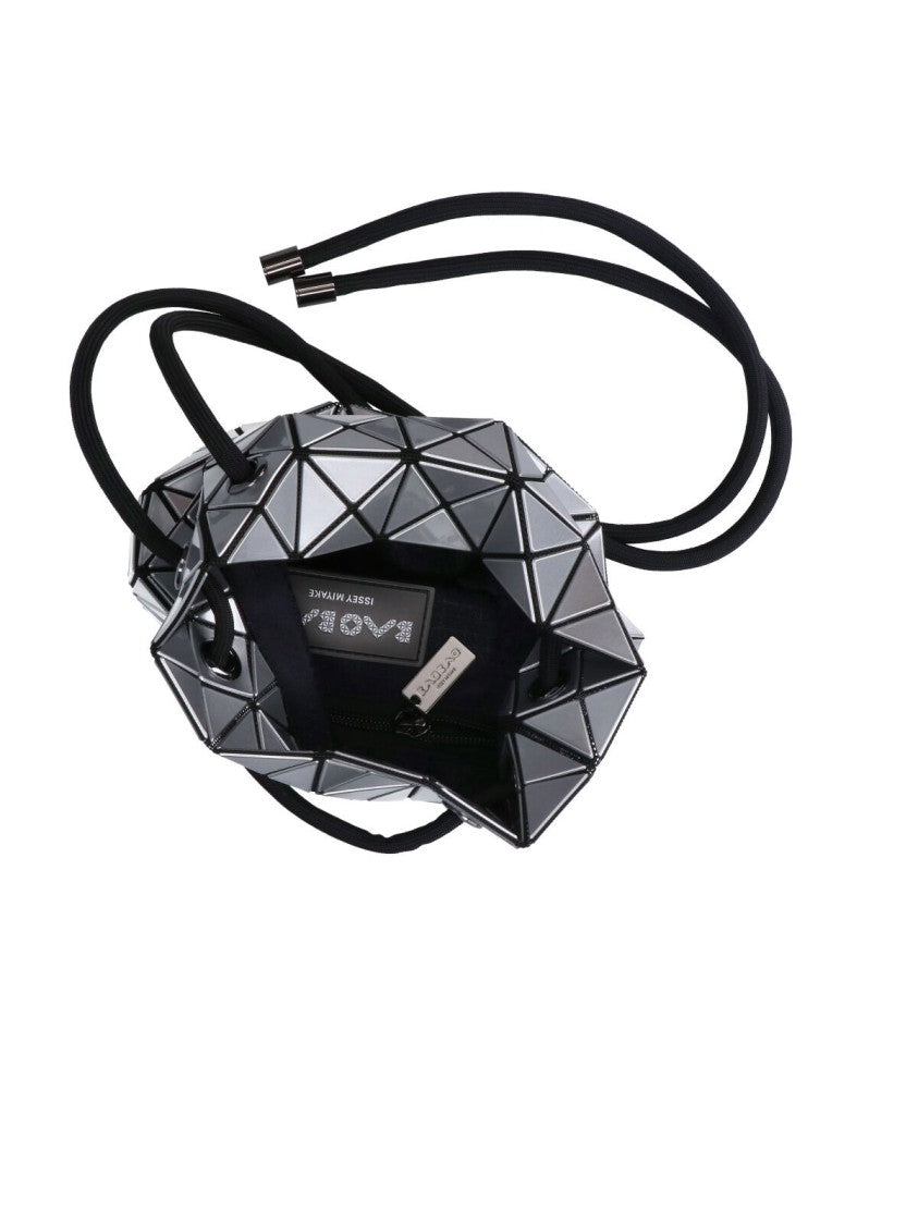 Bao Bao Issey Miyake Silver Wring Pvc Geometric Panel Bucket Bag