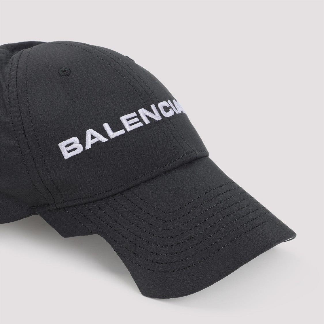 Balenciaga Structured Black Cap With Balenciaga Logo