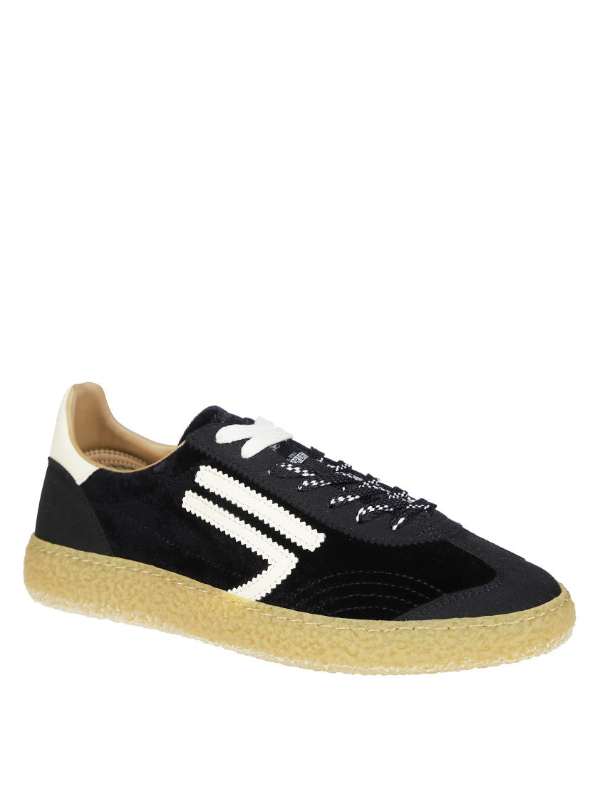 Puraai 6.01Xs Black Velvet Low-Top Sneakers