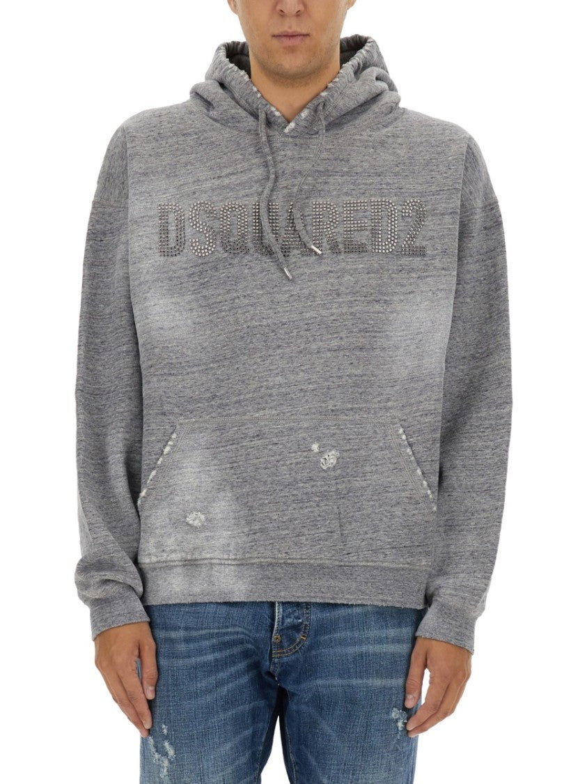 Dsquared2 Relaxed Fit Grey Sweatshirt