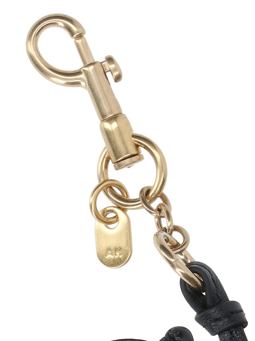 Anya Hindmarch "Bee" Keychain Charm – Black