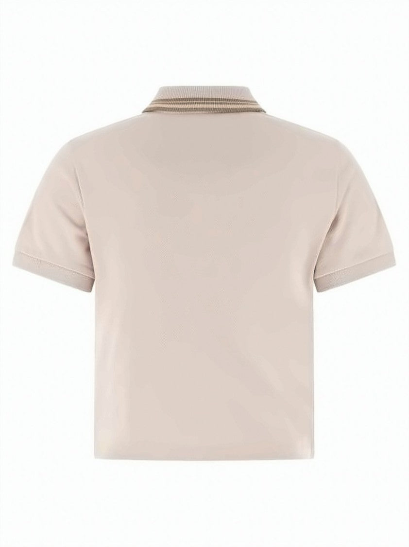 Vivienne Westwood Cropped Polo Shirt With Classic Collar And Embroidered Emblem
