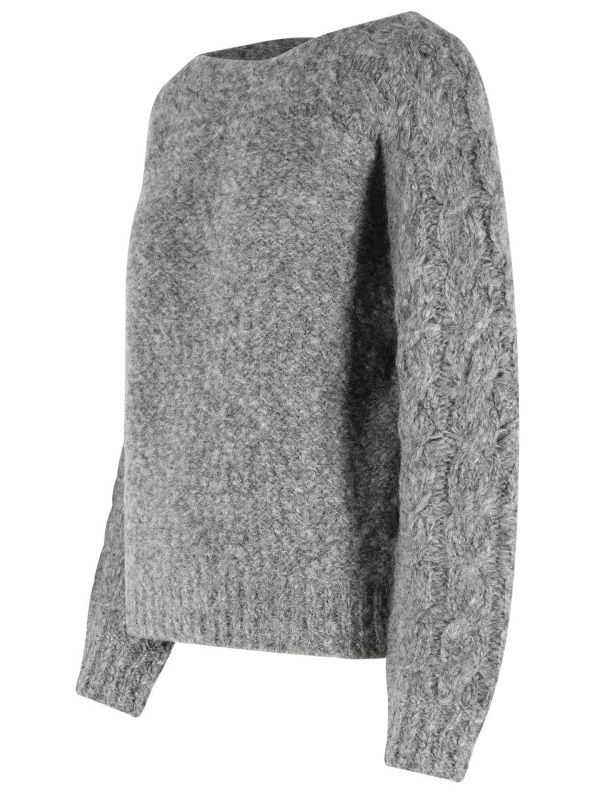 Isabel Marant 'Ponara' Grey Virgin Wool Blend Sweater