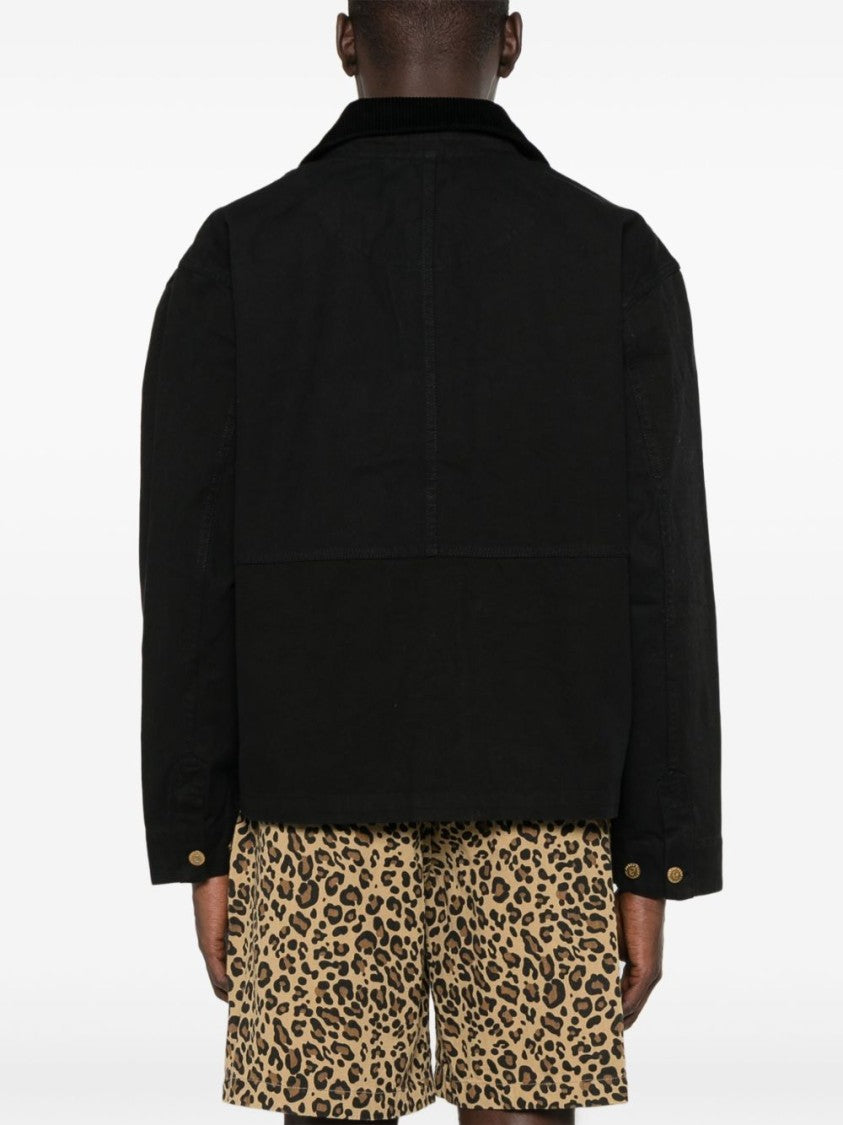Brain Dead Boxy Cropped Jacket With Textured Details