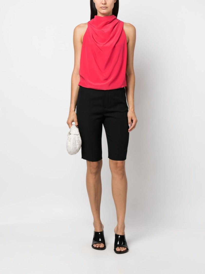 Lanvin Draped Silk Top