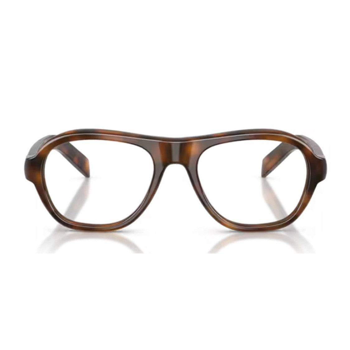 Prada Havana Pr C12v Oversized Acetate Eyeglasses