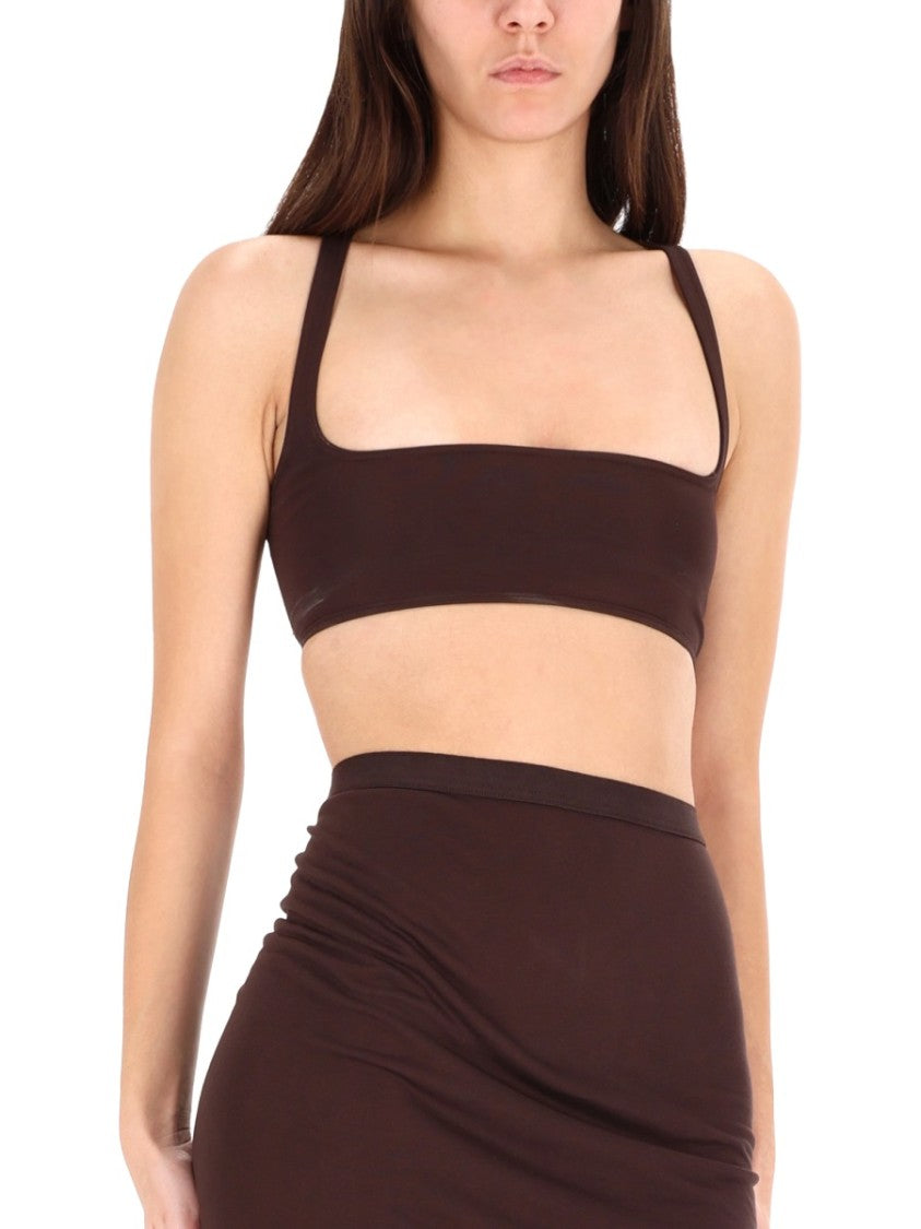 Rick Owens X Lilies Fitted Crop Top