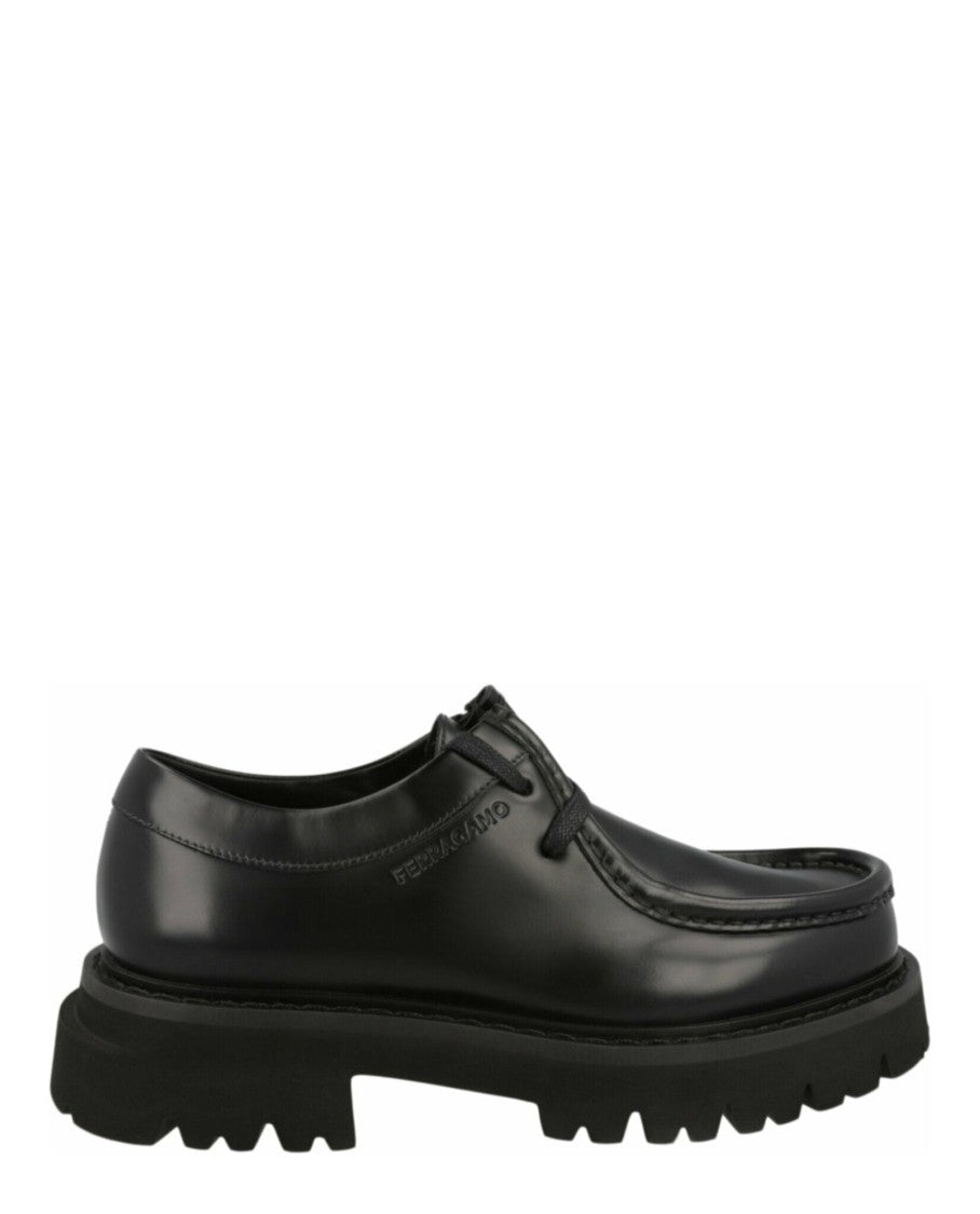 Ferragamo Deroy Leather Dress Shoes