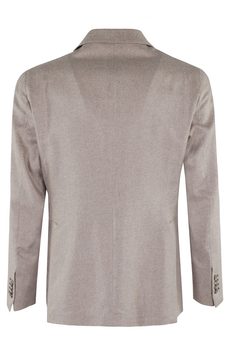 Tagliatore Double Breasted Silk Jacket