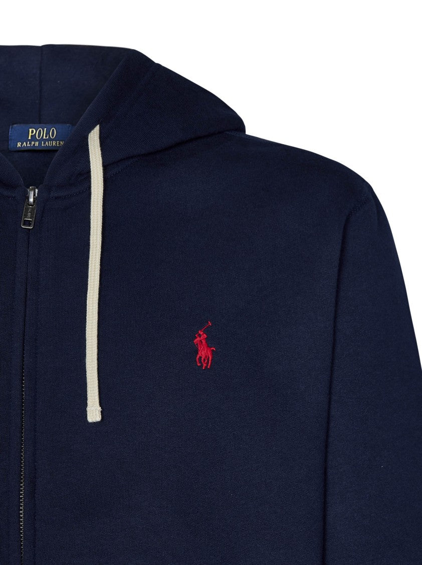 Polo Ralph Lauren Zip-Up Hooded Sweatshirt In Cotton-Polyester Blend