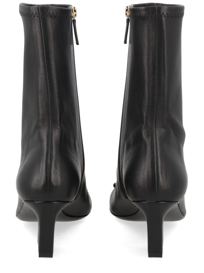 Gucci Signora Gold Horsebit Lambskin Ankle Boots
