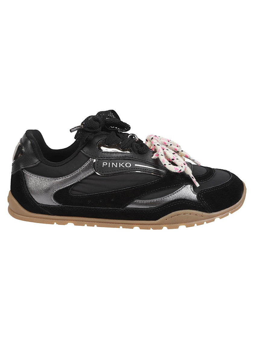 Pinko Yulia 01 Dual Lace Calf Leather Sneakers