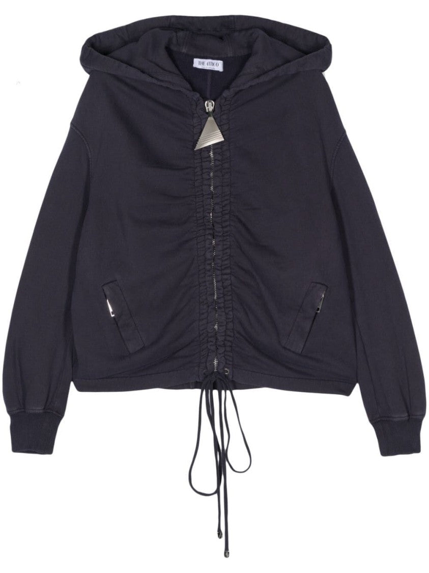The Attico Gathered Front Hoodie