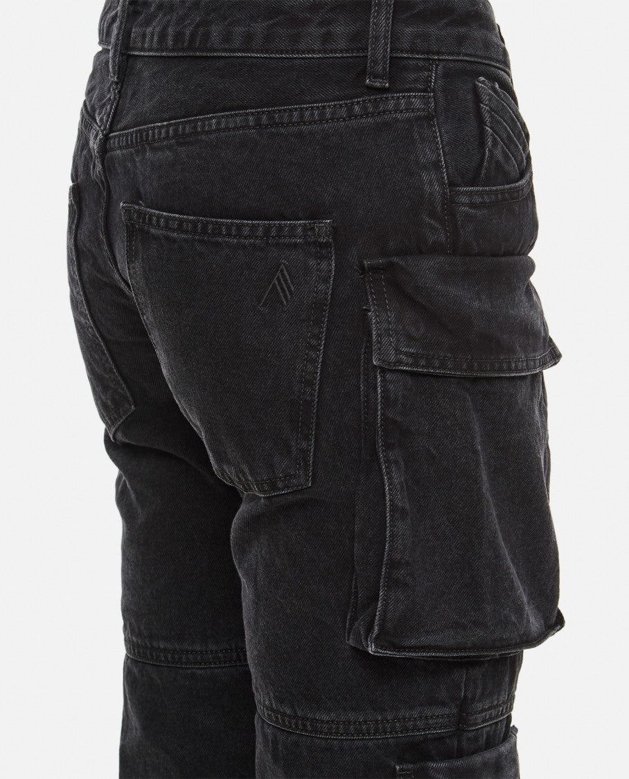 The Attico Essie Denim Cargo Pants