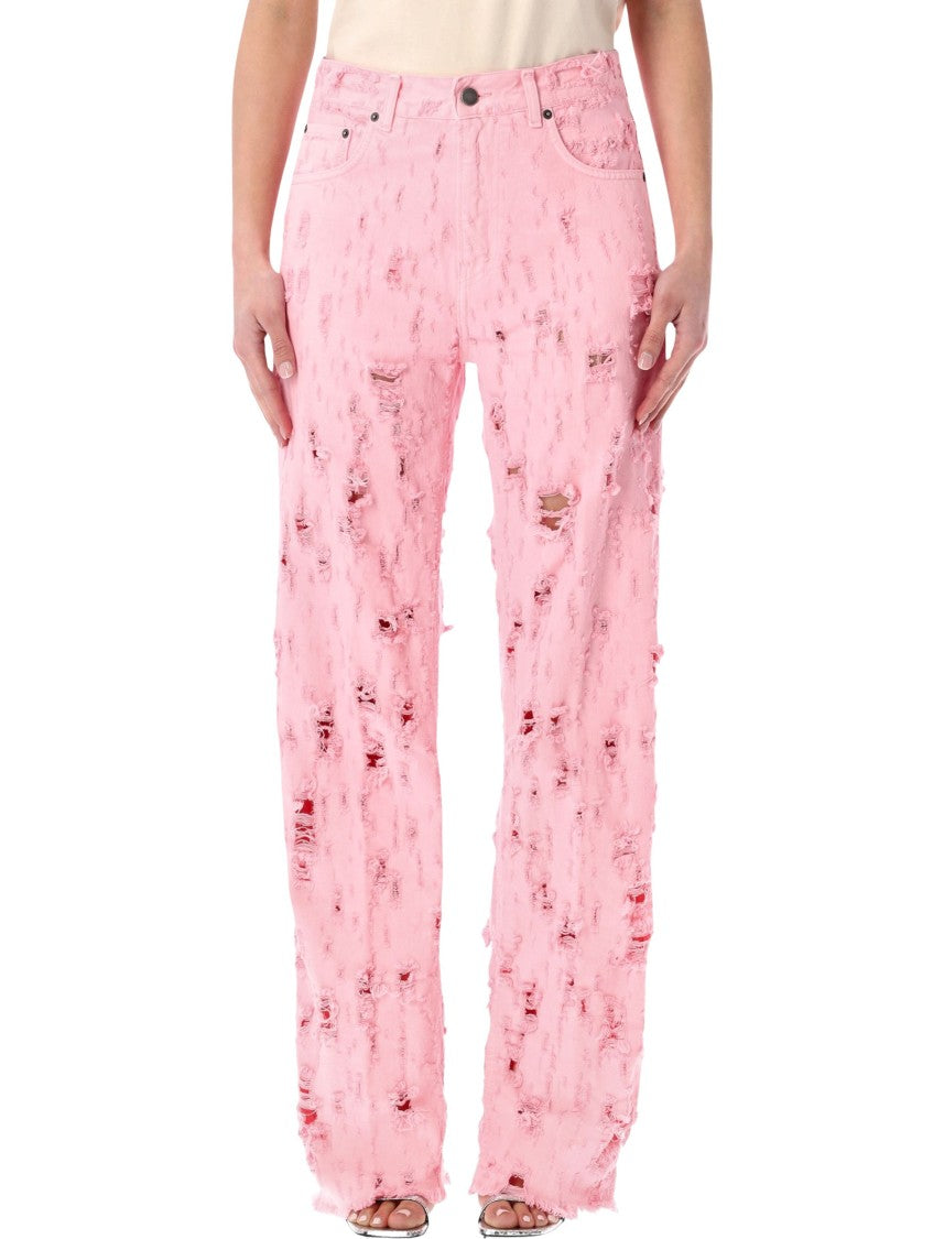Haikure Bonnie Bull Destroy Straight Jeans