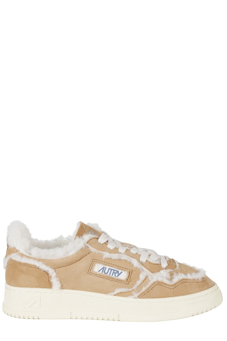 Autry Cognac Medalist Low Suede Sneakers