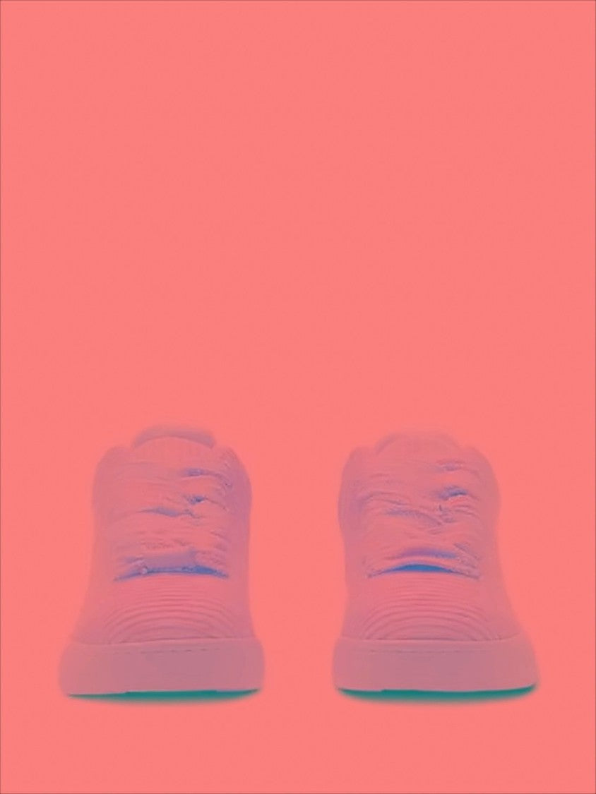 Burberry Ribbed Texture Low-Top Sneakers