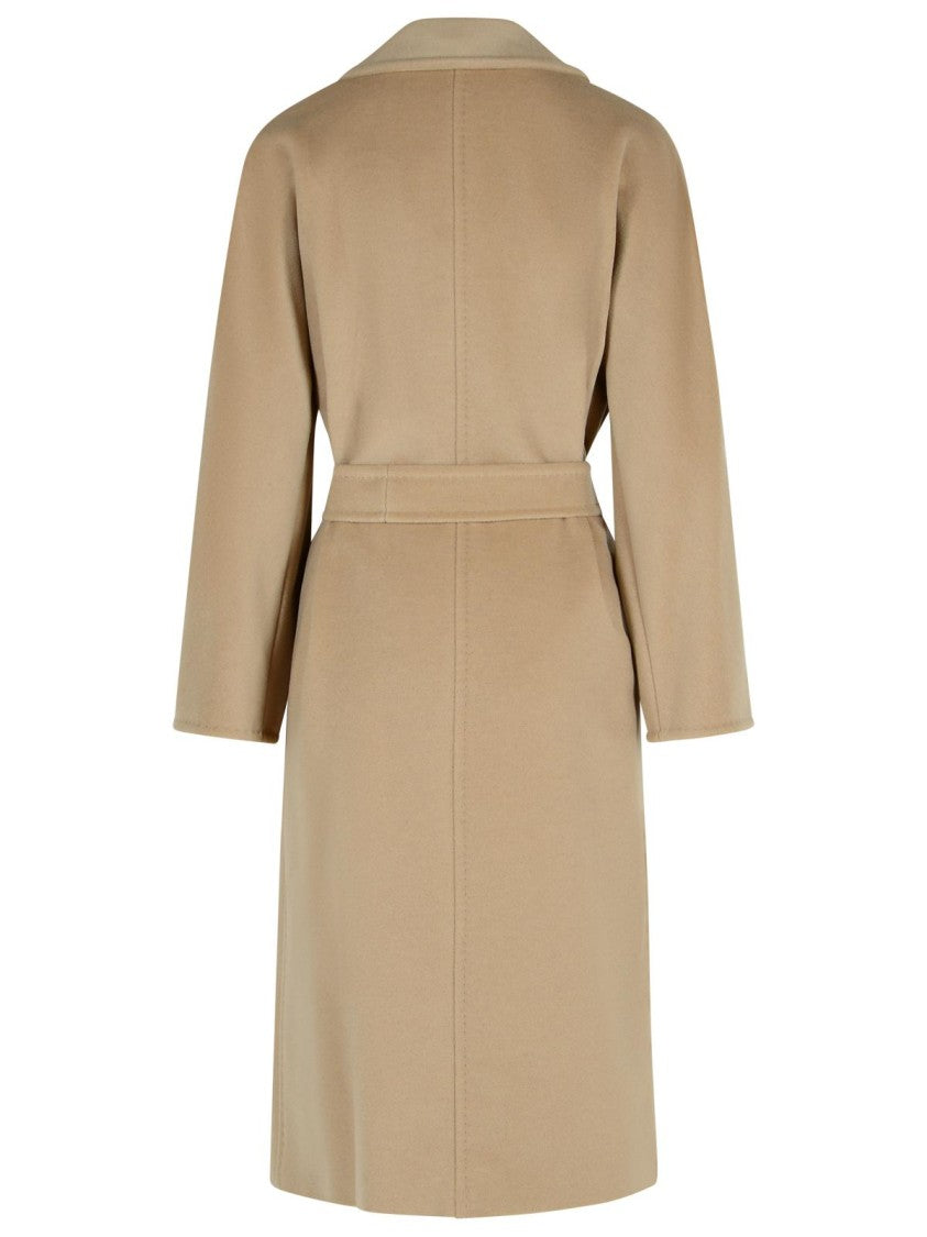 Max Mara 'Madame' Virgin Wool And 'Ecru' Cashmere Coat