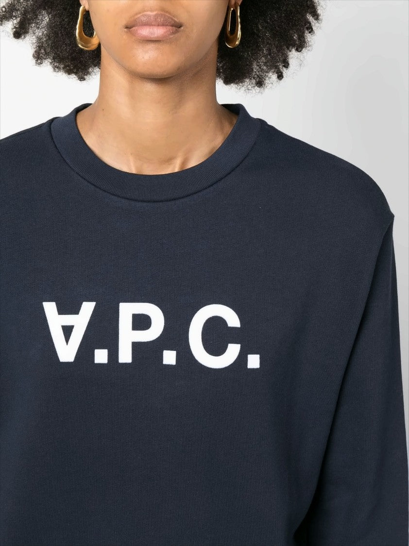 A.P.C. Elisa Vpc Logo Sweatshirt In Inverted Print