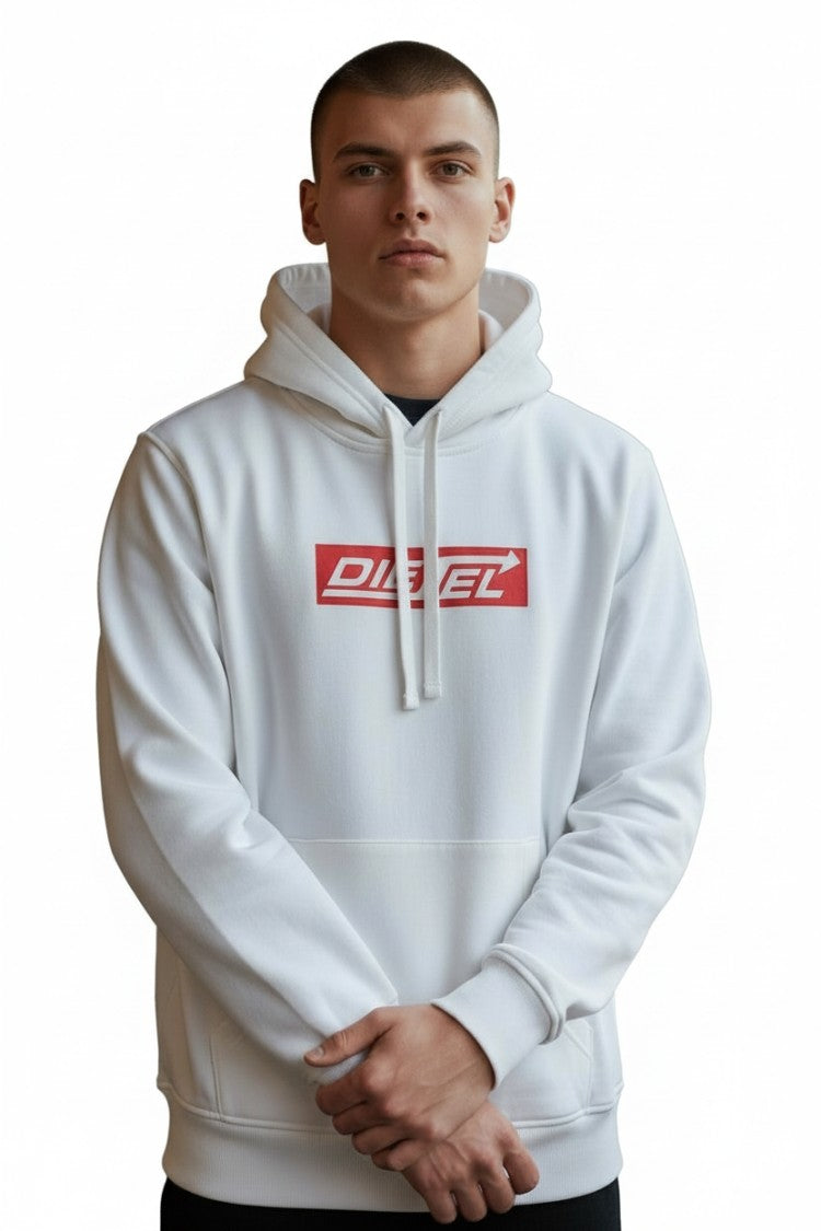 Diesel Hooded Sweatshirt With Bold Logo