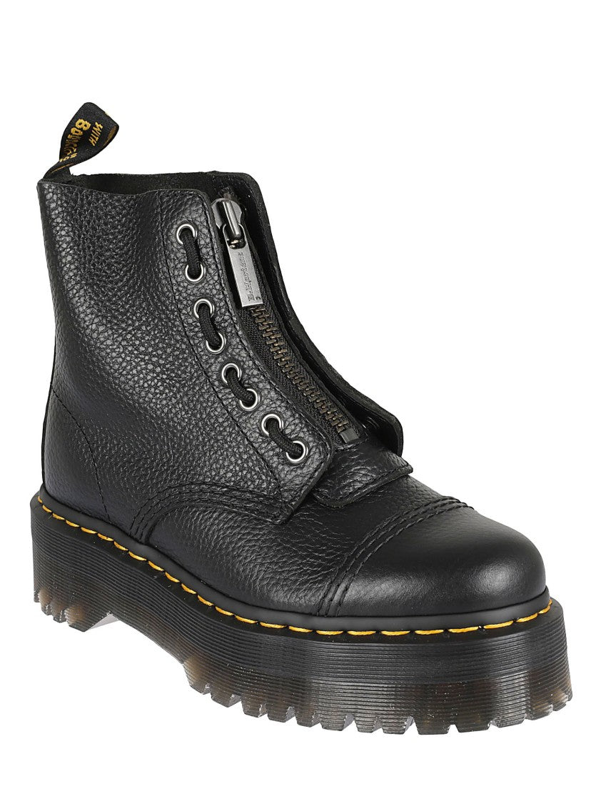 Dr. Martens Black Leather Platform Boots