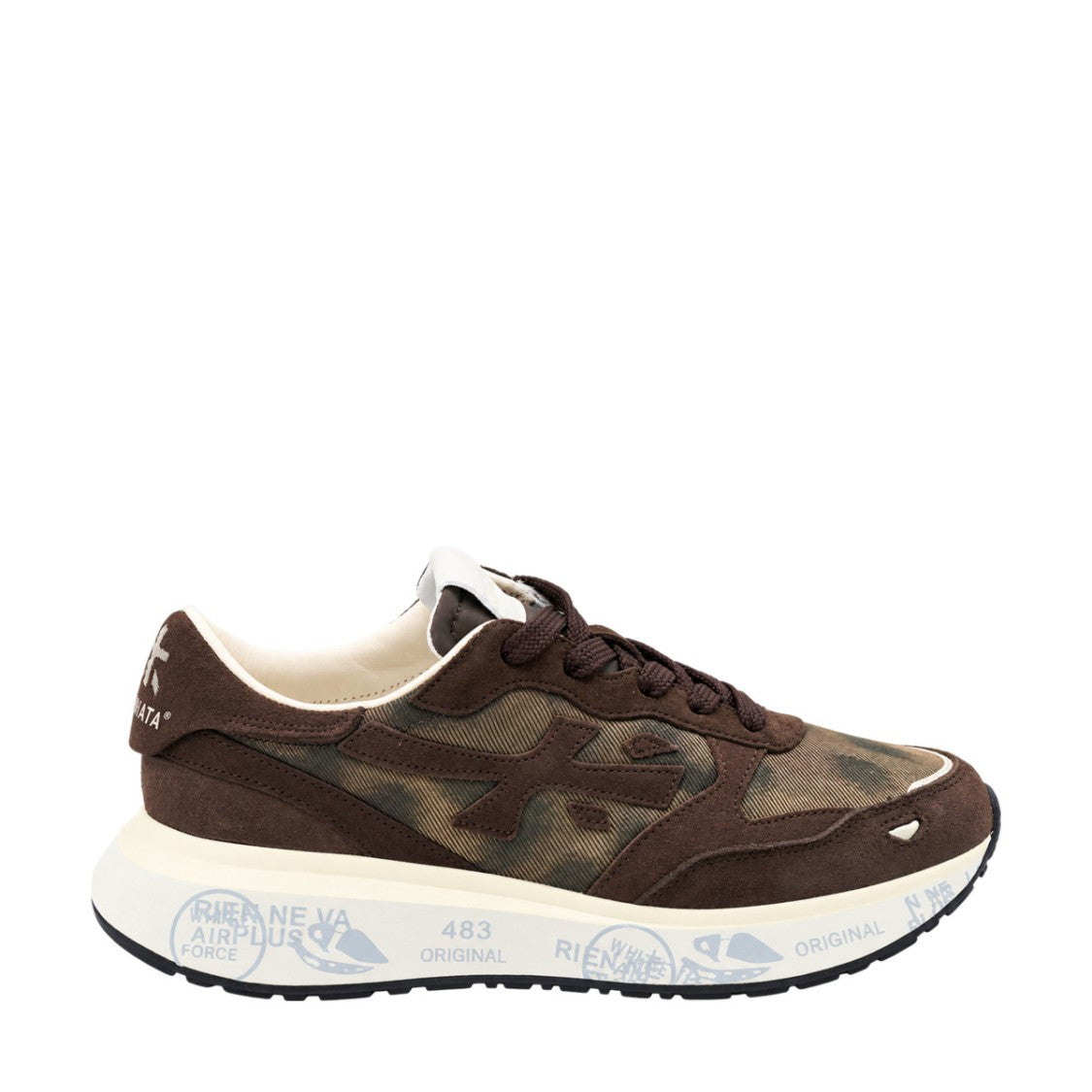 Premiata Camouflage Chunky Sole Platform Sneakers