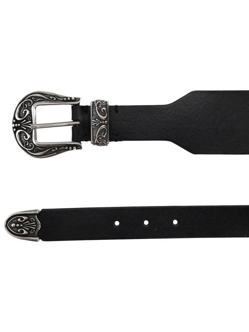 Golden Goose Double Silver Buckles Belt